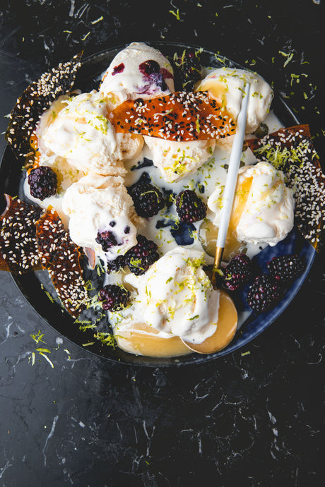 Ice Cream with Waggle Toppings